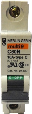 Merlin Gerin 24432 multi-9 C60N 10A Circuit Breaker